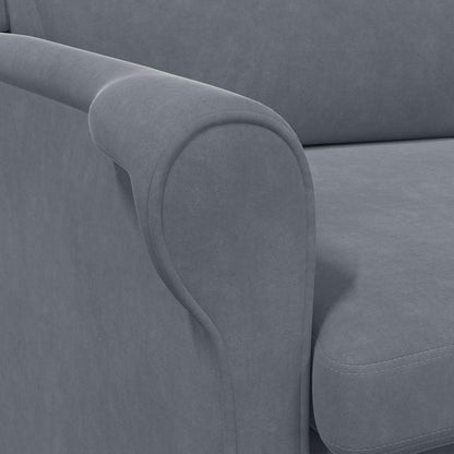 Fauteuil Donkergrijs 76 x 94 x 102 cm Fluweel