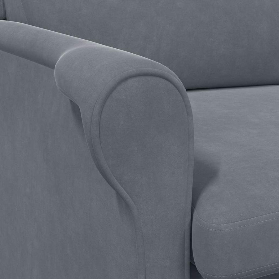 Fauteuil Donkergrijs 76 x 94 x 102 cm Fluweel