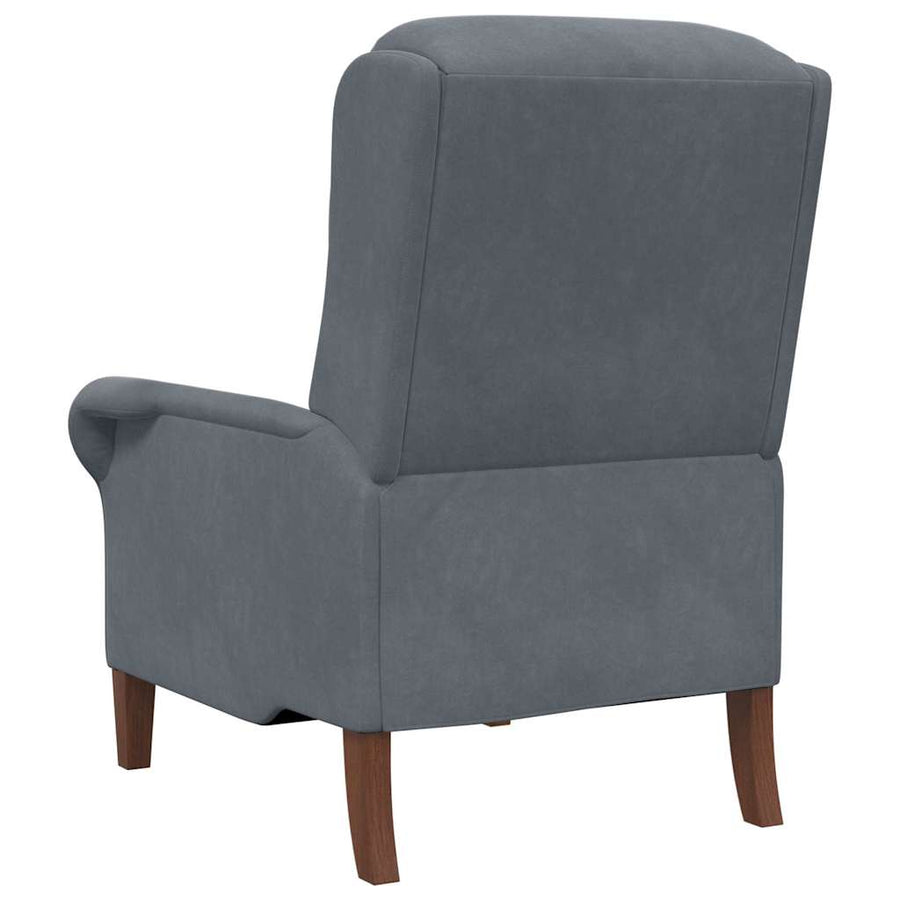 Fauteuil Donkergrijs 76 x 94 x 102 cm Fluweel