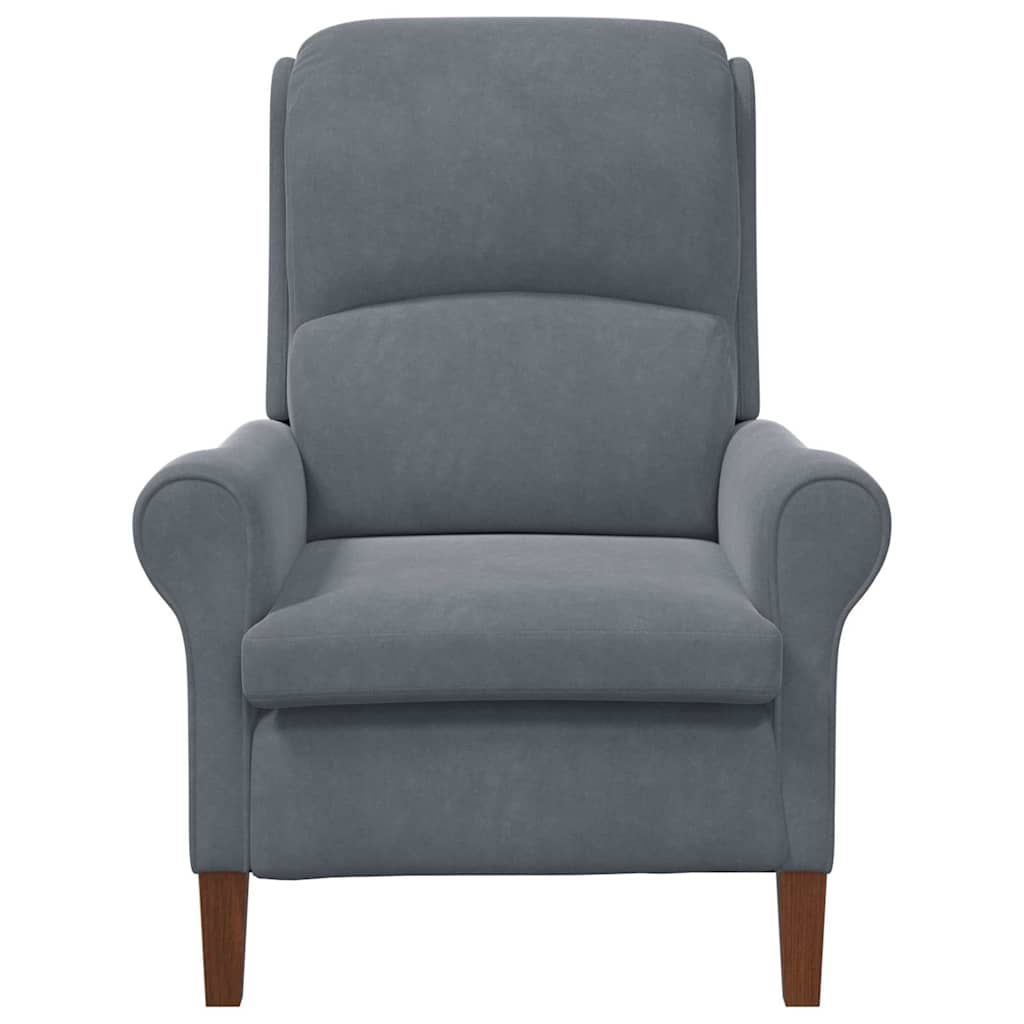 Fauteuil Donkergrijs 76 x 94 x 102 cm Fluweel