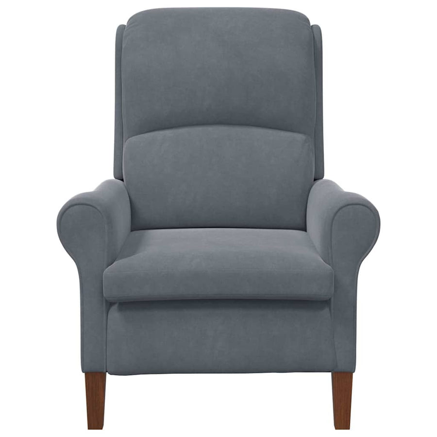 Fauteuil Donkergrijs 76 x 94 x 102 cm Fluweel