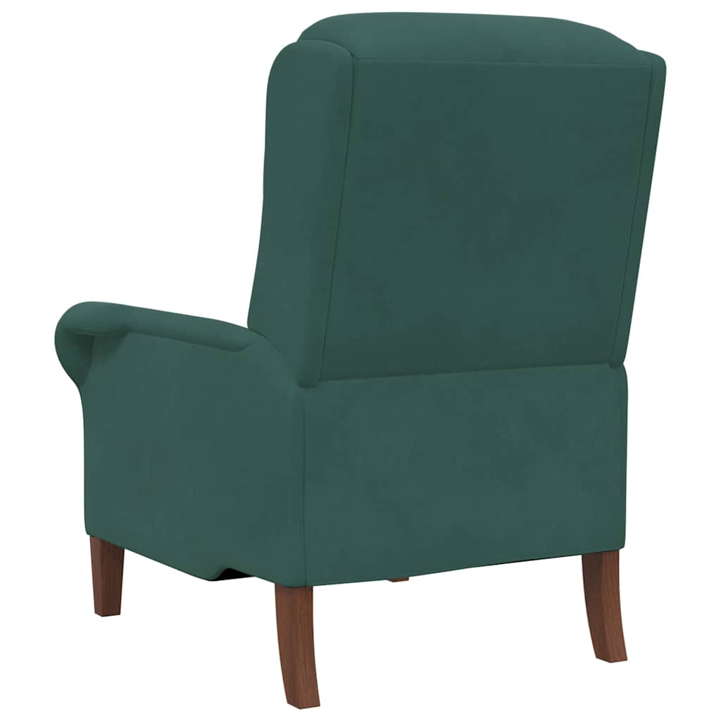 Fauteuil Donkergroen 76 x 94 x 102 cm Fluweel