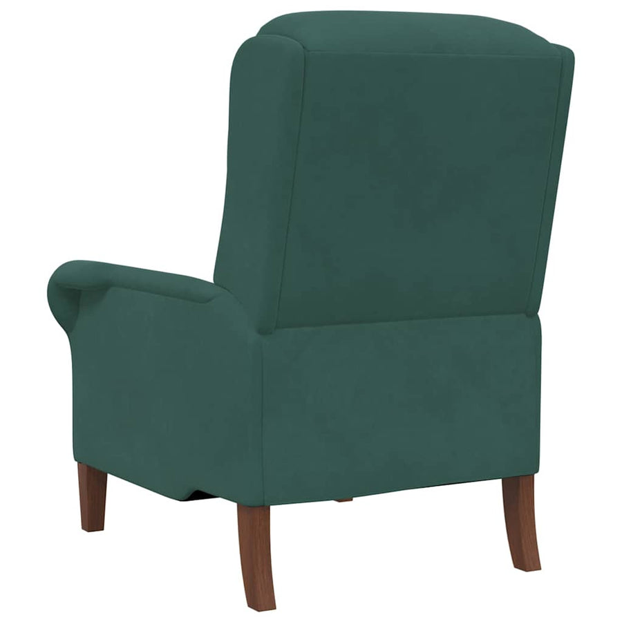 Fauteuil Donkergroen 76 x 94 x 102 cm Fluweel