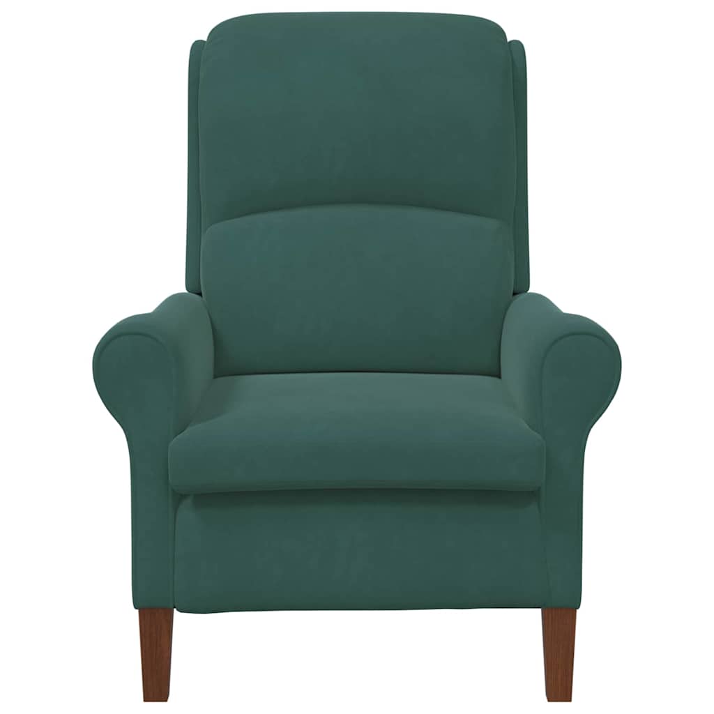 Fauteuil Donkergroen 76 x 94 x 102 cm Fluweel