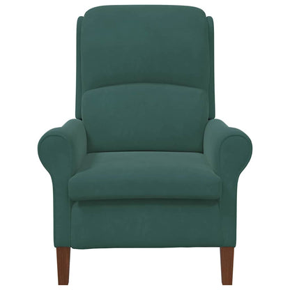 Fauteuil Donkergroen 76 x 94 x 102 cm Fluweel