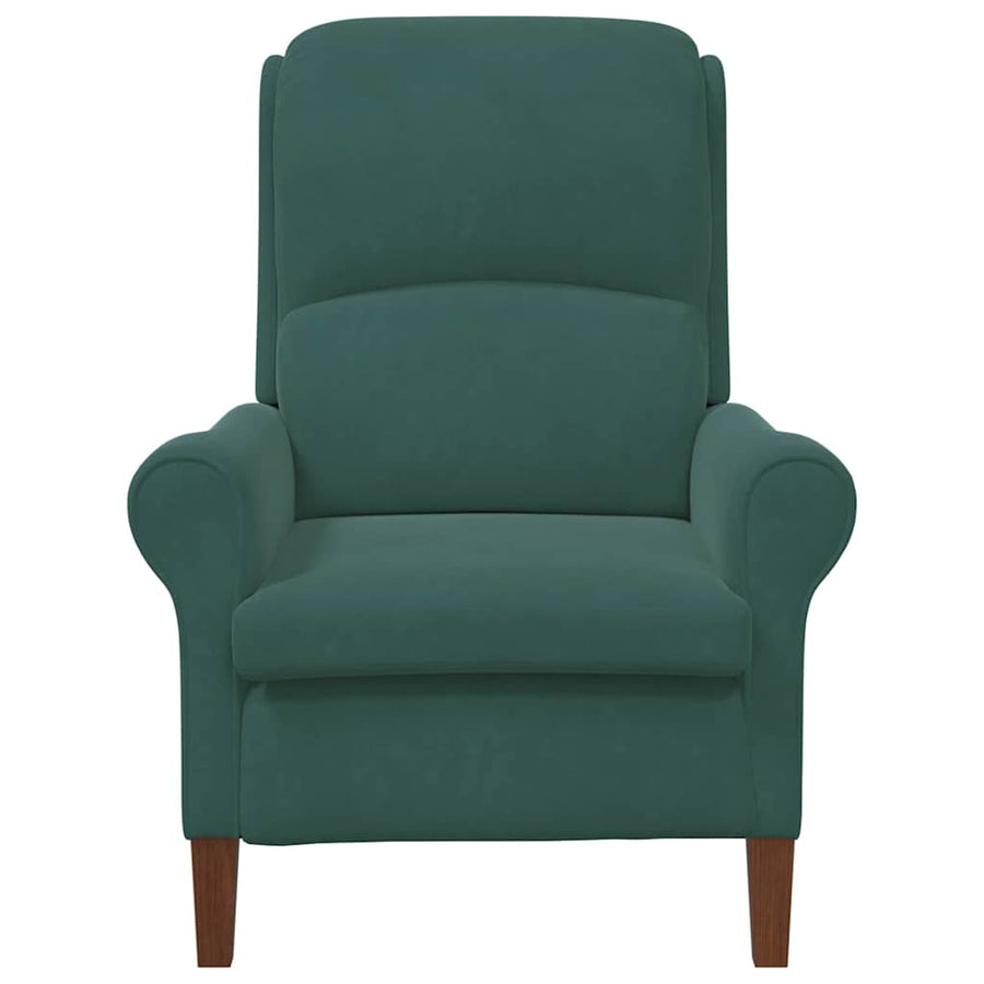 Fauteuil Donkergroen 76 x 94 x 102 cm Fluweel