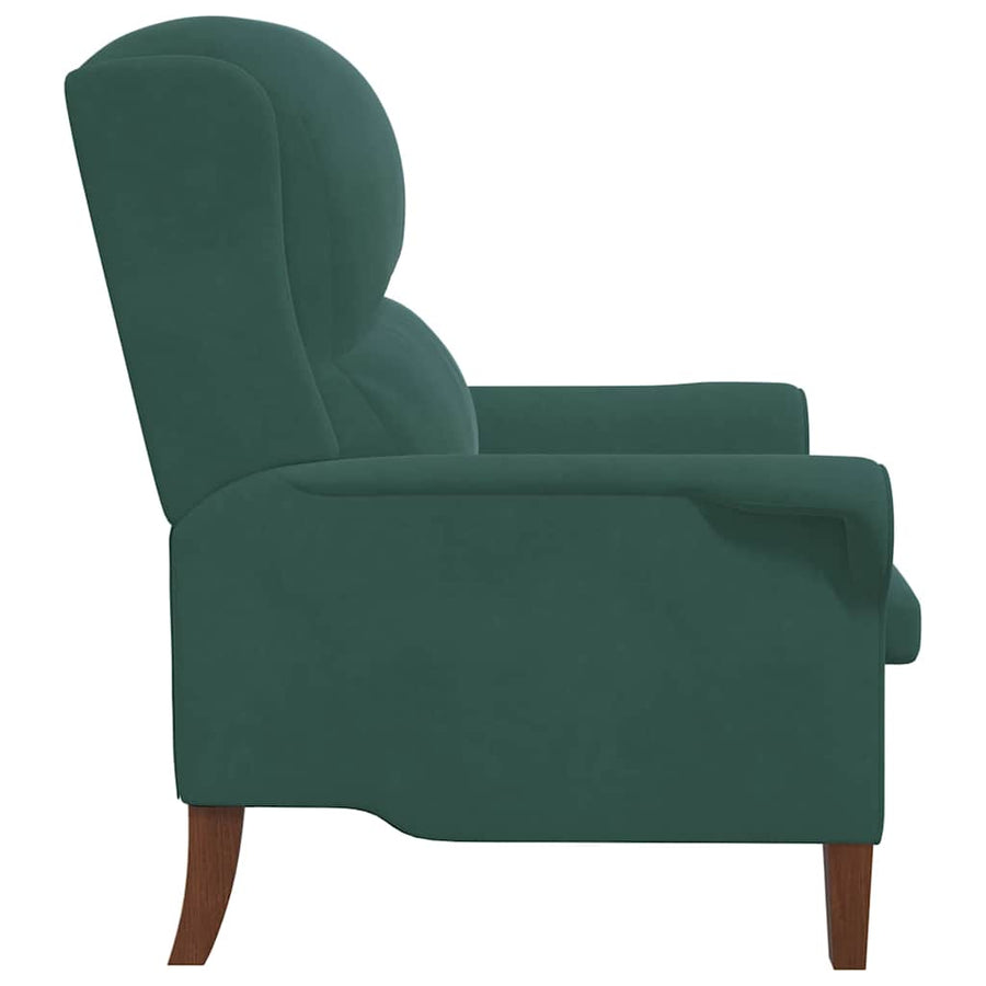 Fauteuil Donkergroen 76 x 94 x 102 cm Fluweel