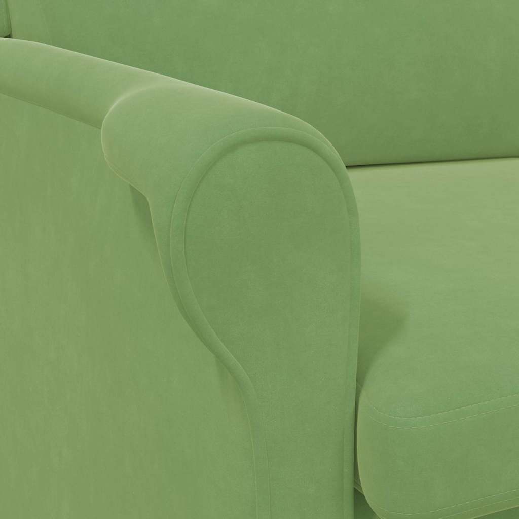 Fauteuil Lichtgroen 76 x 94 x 102 cm Fluweel