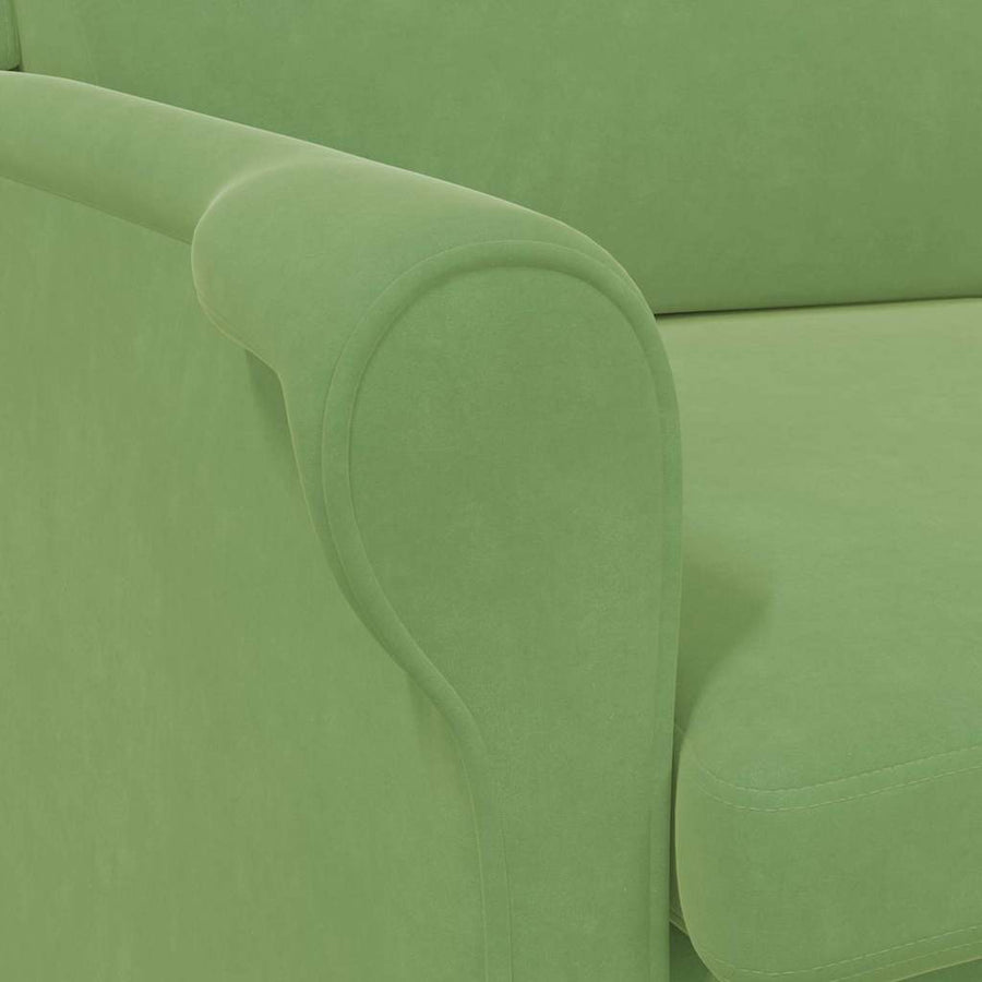 Fauteuil Lichtgroen 76 x 94 x 102 cm Fluweel