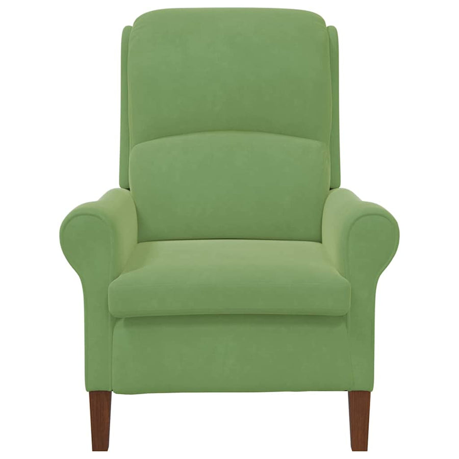 Fauteuil Lichtgroen 76 x 94 x 102 cm Fluweel