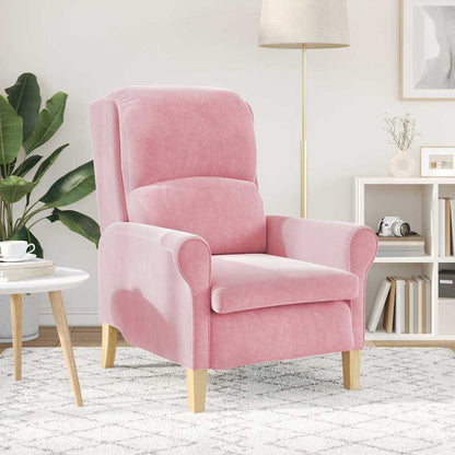 Fauteuil Roze 76 x 94 x 102 cm Fluweel