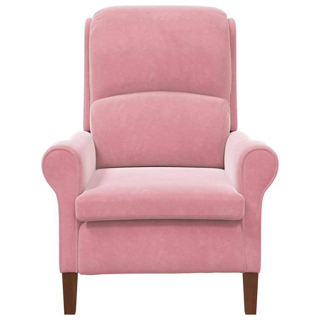 Fauteuil Roze 76 x 94 x 102 cm Fluweel