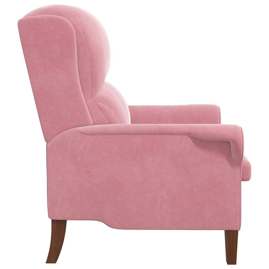 Fauteuil Roze 76 x 94 x 102 cm Fluweel