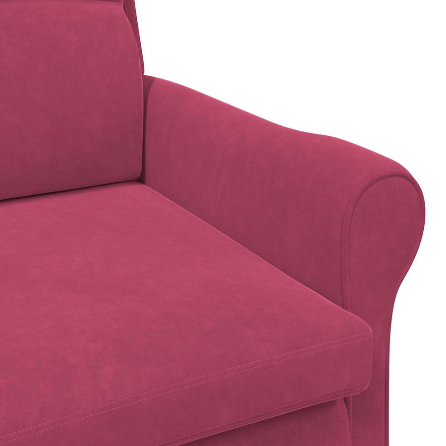 Fauteuil Wijnrood 76 x 94 x 102 cm Fluweel