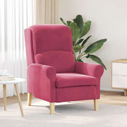 Fauteuil wijnrood fluweel 76x94x102 cm