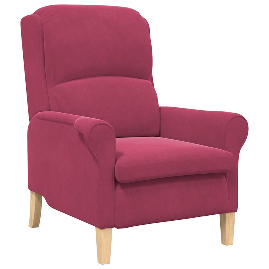 Fauteuil Wijnrood 76 x 94 x 102 cm Fluweel