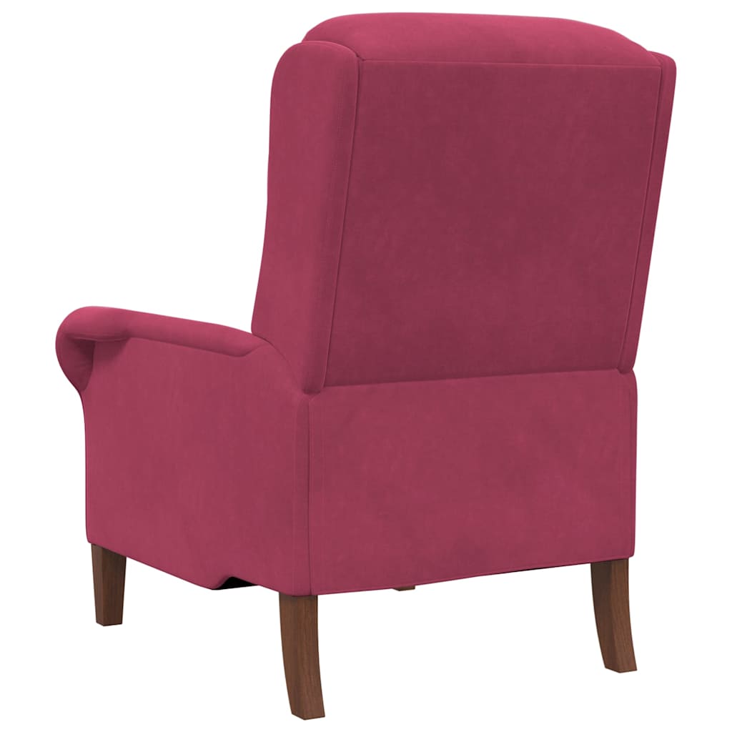 Fauteuil Wijnrood 76 x 94 x 102 cm Fluweel