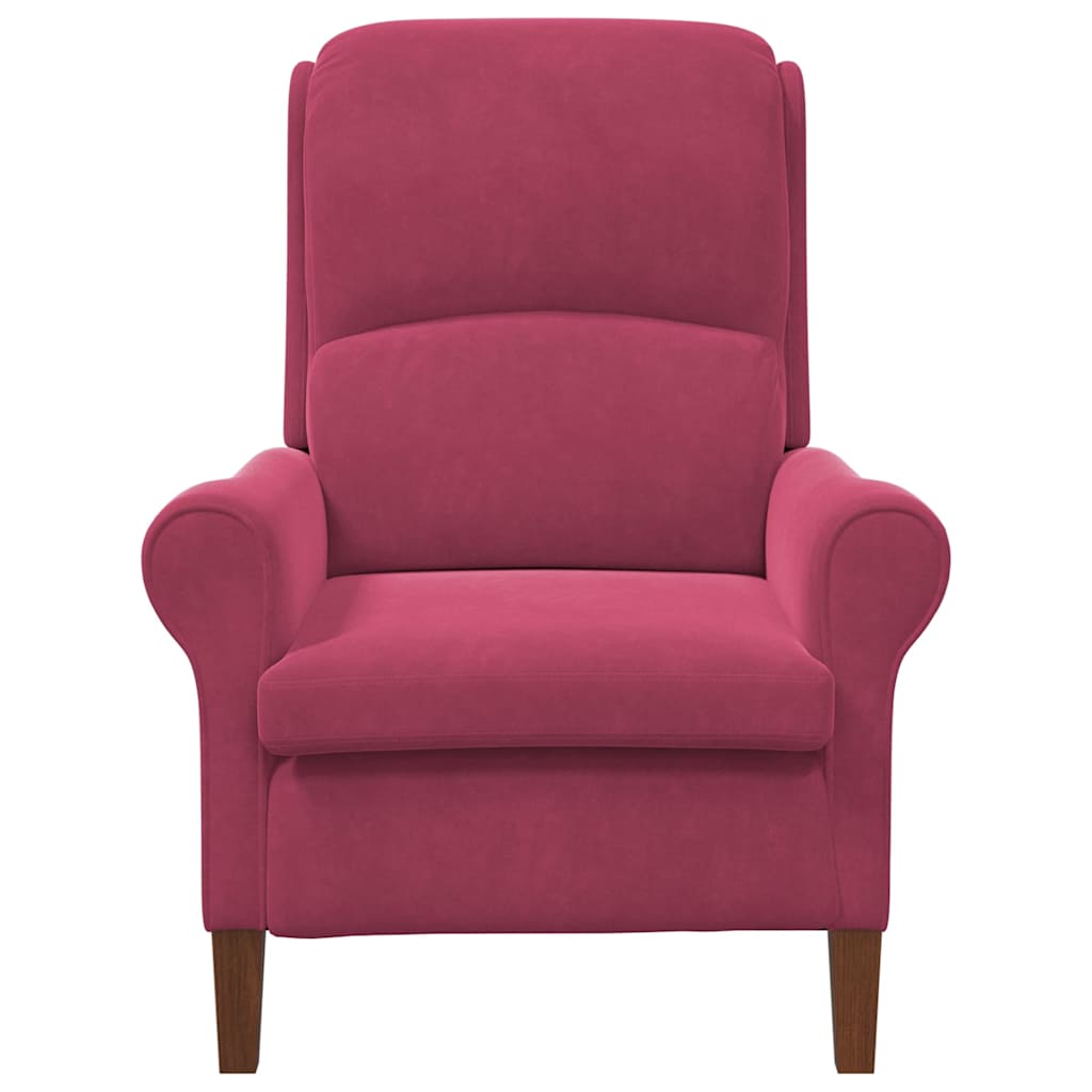 Fauteuil Wijnrood 76 x 94 x 102 cm Fluweel