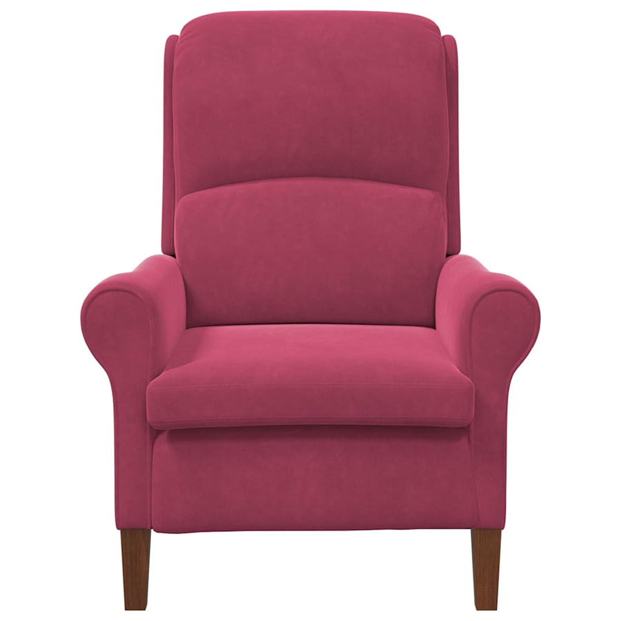 Fauteuil Wijnrood 76 x 94 x 102 cm Fluweel