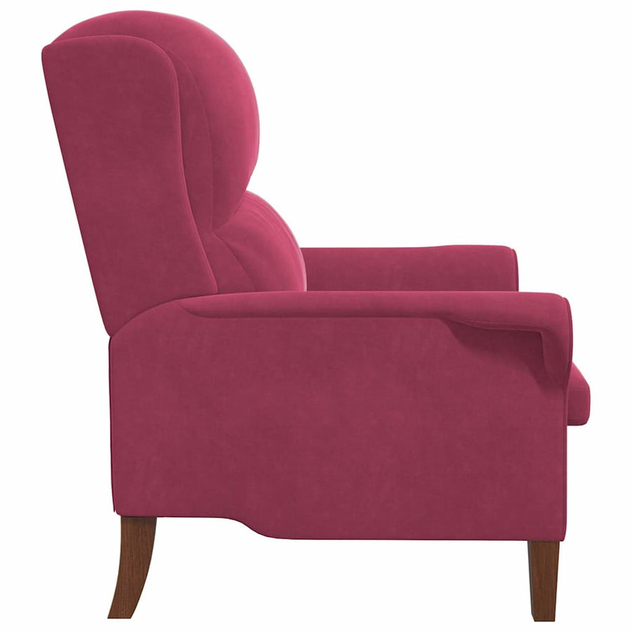 Fauteuil Wijnrood 76 x 94 x 102 cm Fluweel