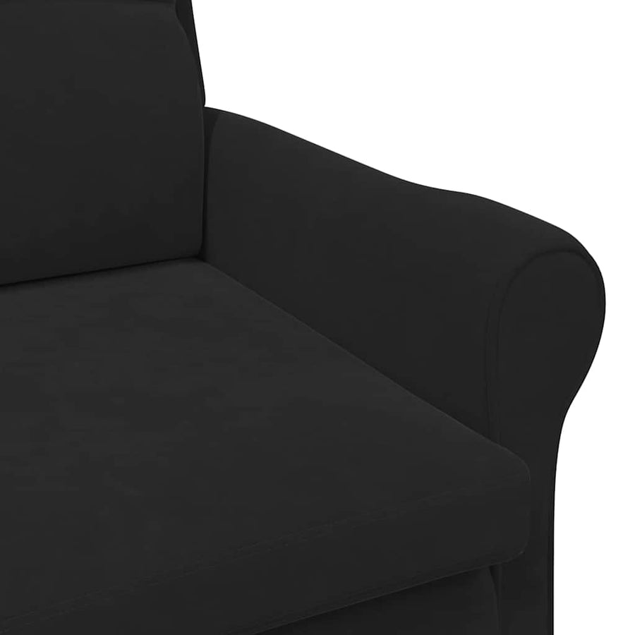 Fauteuil Zwart 76 x 94 x 102 cm Fluweel