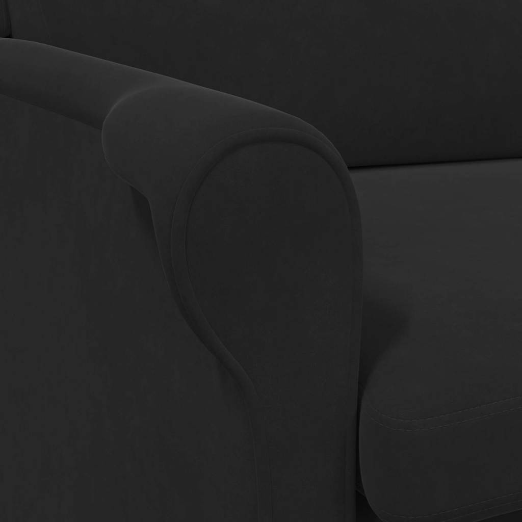 Fauteuil Zwart 76 x 94 x 102 cm Fluweel