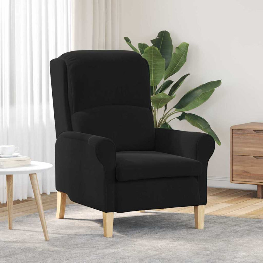 Fauteuil Zwart 76 x 94 x 102 cm Fluweel