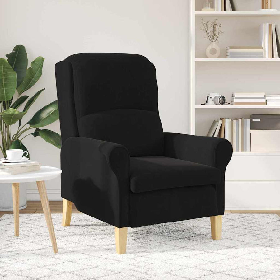 Fauteuil Zwart 76 x 94 x 102 cm Fluweel