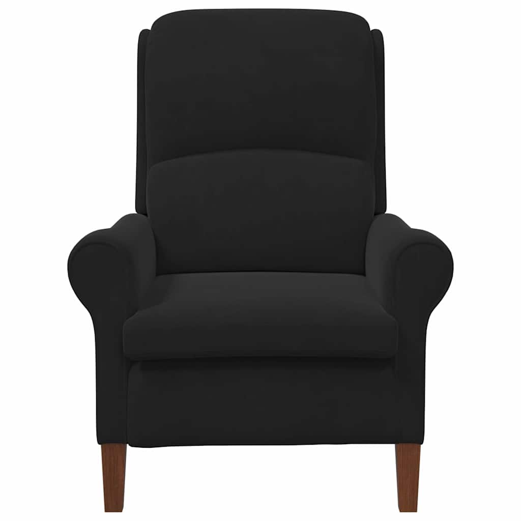 Fauteuil Zwart 76 x 94 x 102 cm Fluweel