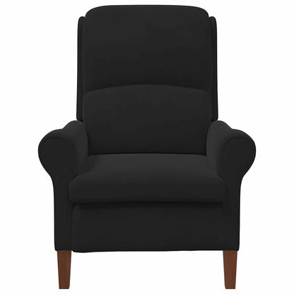Fauteuil Zwart 76 x 94 x 102 cm Fluweel