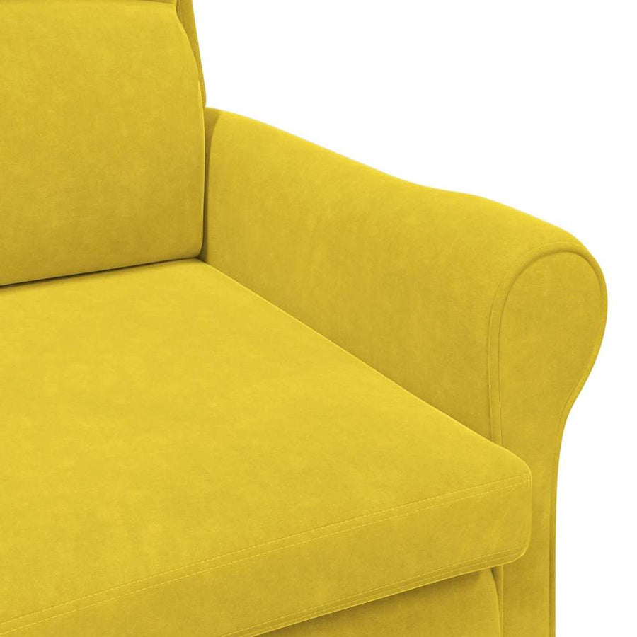 Fauteuil Geel 76 x 94 x 102 cm Fluweel