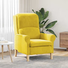 Fauteuil geel 76x94x102 cm fluweel