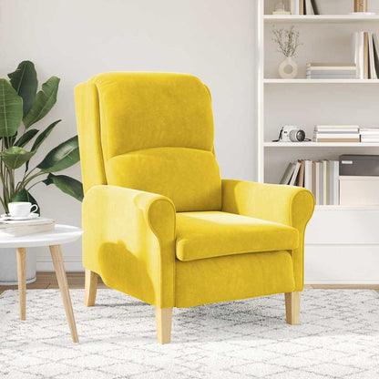 Fauteuil Geel 76 x 94 x 102 cm Fluweel