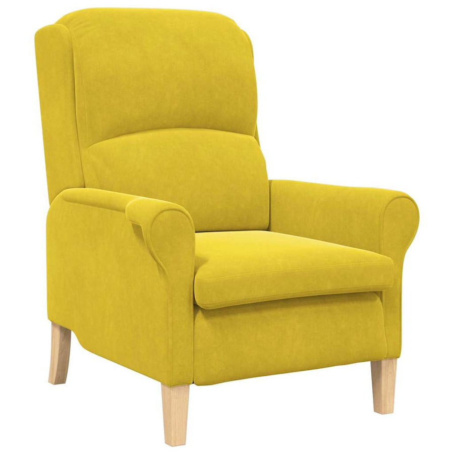 Fauteuil Geel 76 x 94 x 102 cm Fluweel