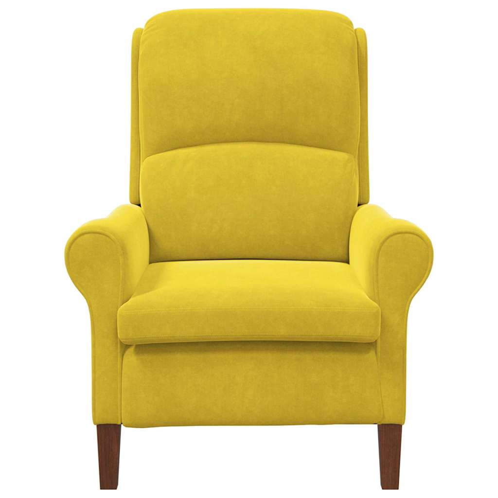 Fauteuil Geel 76 x 94 x 102 cm Fluweel