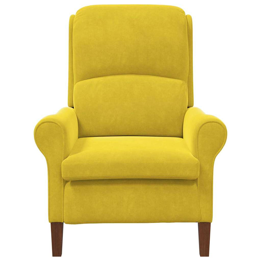 Fauteuil Geel 76 x 94 x 102 cm Fluweel