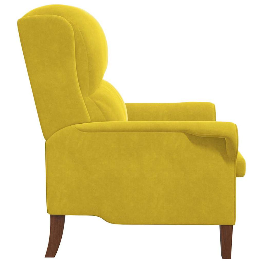 Fauteuil Geel 76 x 94 x 102 cm Fluweel