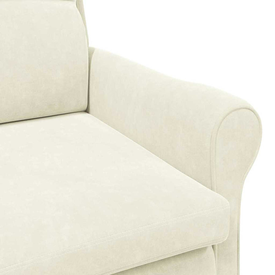Fauteuil Crème 76 x 94 x 102 cm Fluweel