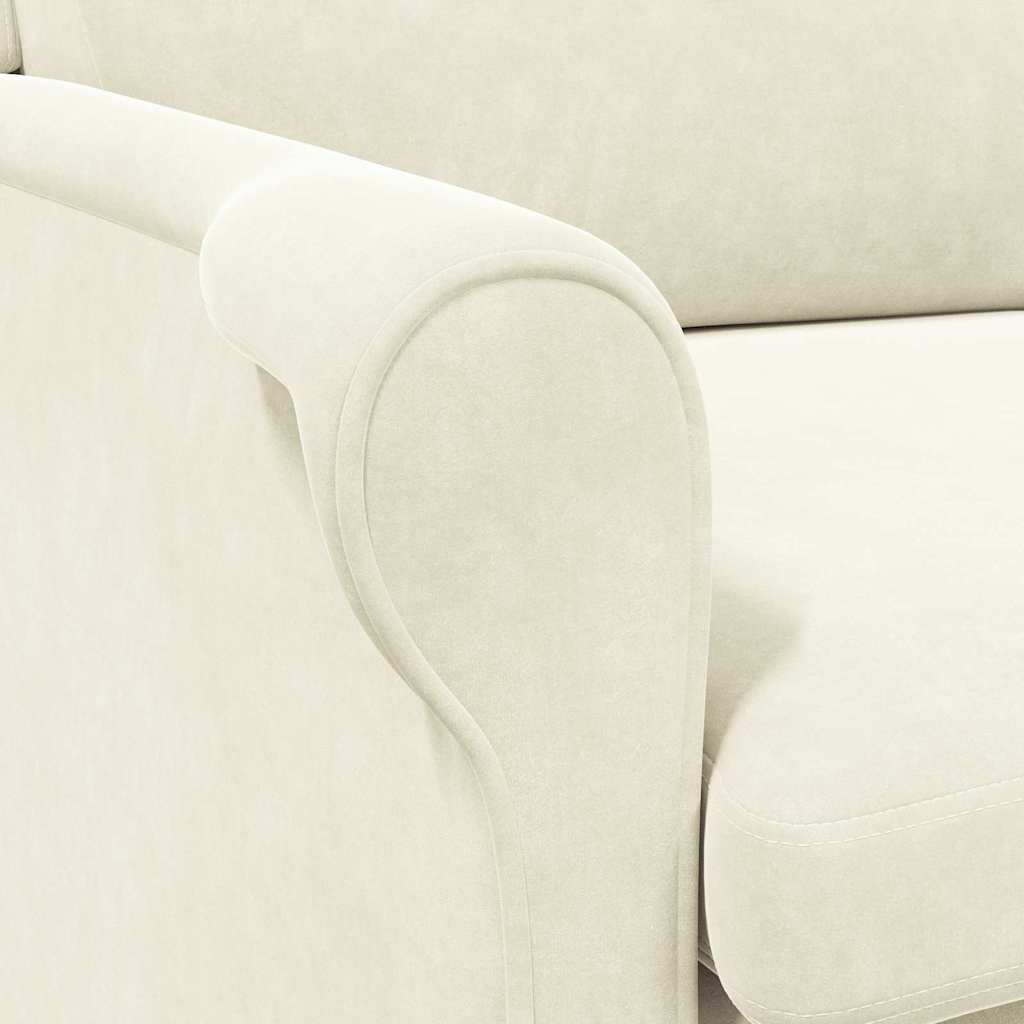 Fauteuil Crème 76 x 94 x 102 cm Fluweel