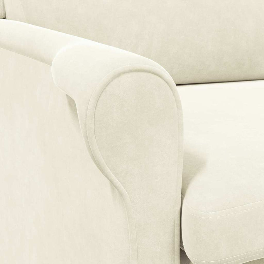 Fauteuil Crème 76 x 94 x 102 cm Fluweel