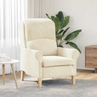 Armchair Cream 76 x 94 x 102 cm Velvet