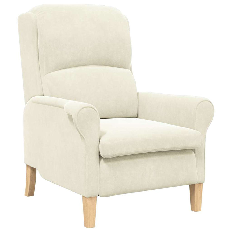 Fauteuil Crème 76 x 94 x 102 cm Fluweel