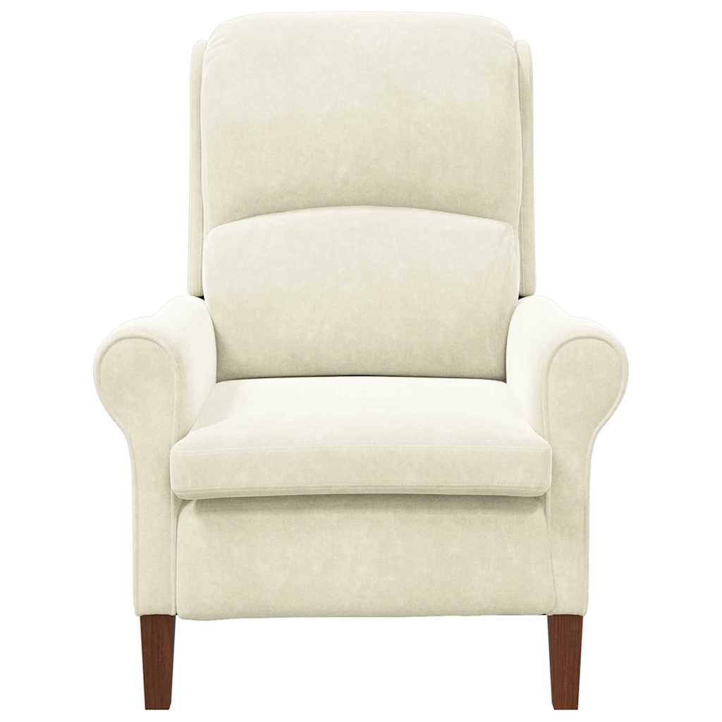 Fauteuil Crème 76 x 94 x 102 cm Fluweel