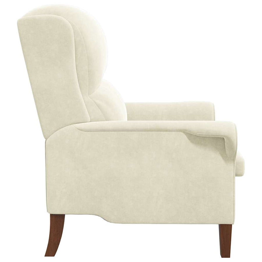 Fauteuil Crème 76 x 94 x 102 cm Fluweel