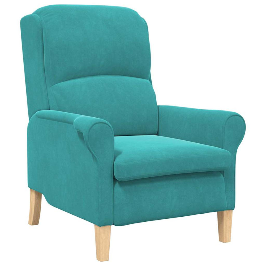 Fauteuil Turquoise 76 x 94 x 102 cm Fluweel