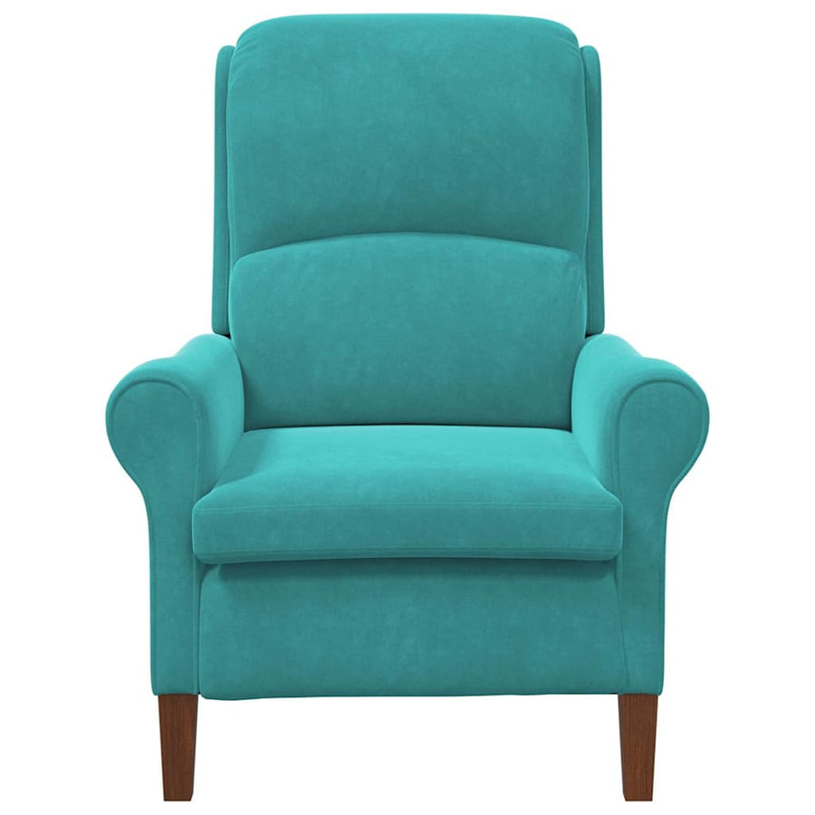 Fauteuil Turquoise 76 x 94 x 102 cm Fluweel
