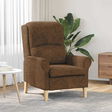 Fauteuil Bruin 76 x 94 x 102 cm Nep Leer
