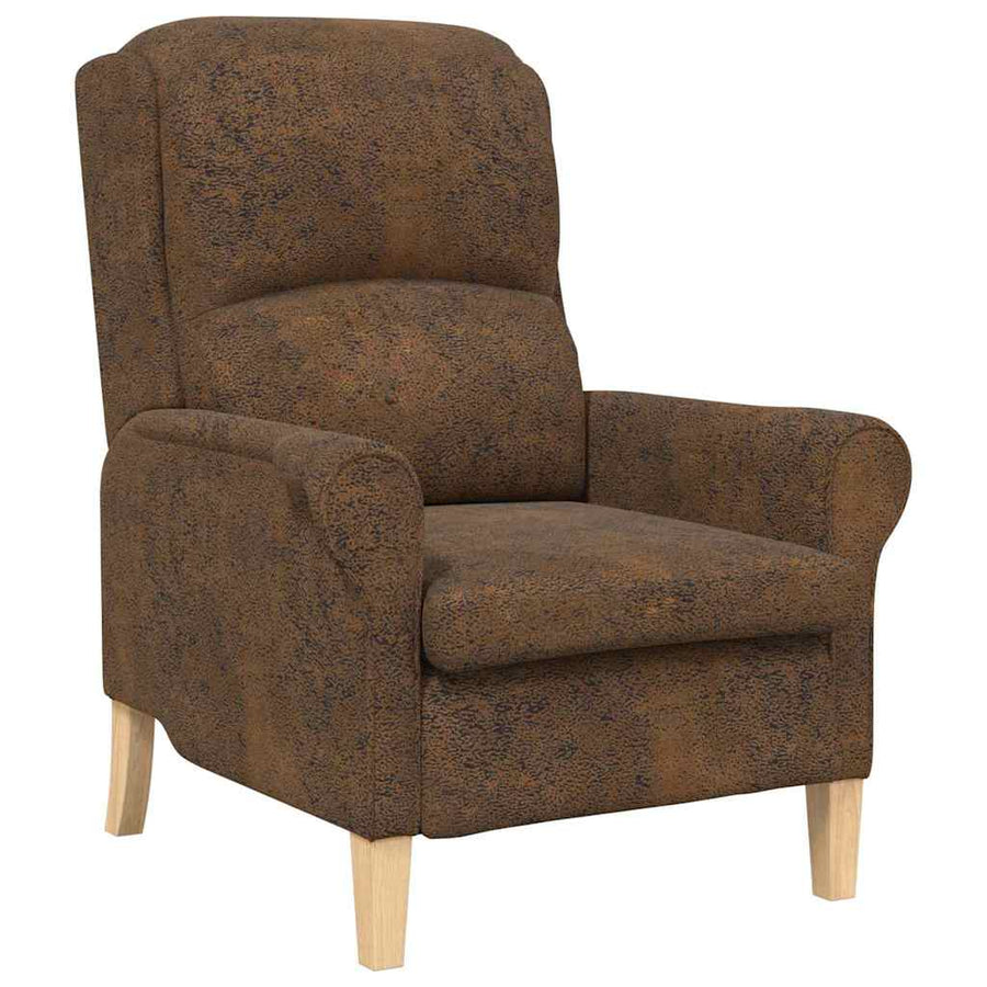 Fauteuil Bruin 76 x 94 x 102 cm Nep Leer