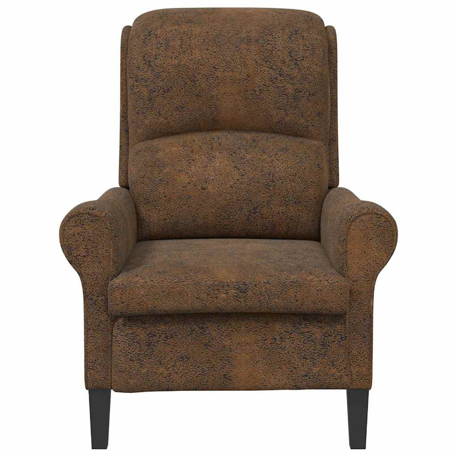 Fauteuil Bruin 76 x 94 x 102 cm Nep Leer