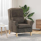 Fauteuil donkergrijs 76x94x102 cm nep leer